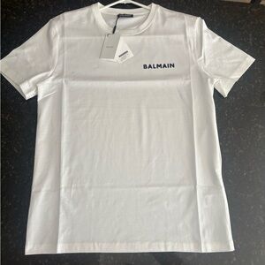 Balmain White Men's T-Shirt